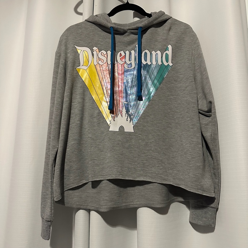 Gray Disneyland Hoodie with Colorful Design